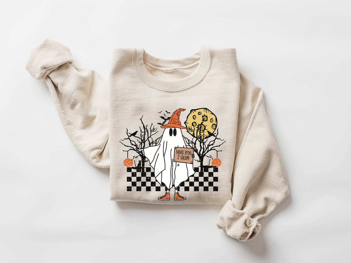 Boo Ghost Halloween Sweatshirt Cute Ghost Halloween Sweatshirt Funny Halloween Sweatshirt Ghost SweatshirtHalloween Gift Sweatshirt Sweatshirt – Bold Style · Great Gift For Fans