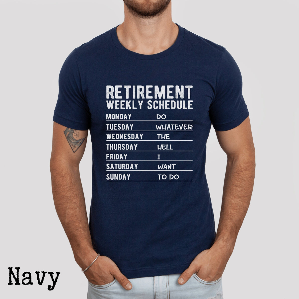 Retirement Weekly Schedule Shirt Retired Shirt Retirement Gift New Retired Shirt Happy Retirement Tshirt Retired 2023 Shirt Graphic Tee – Soft Feel · Must-Have Style