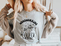Funny Woodworking Because Murder is Wrong Dark Humor Tshirt for Women Woodcraft Woodwork Shirt Gift for Carpentry Wood Work Gift for Her Graphic Tee – Feel-Good Design · Must-Have Style