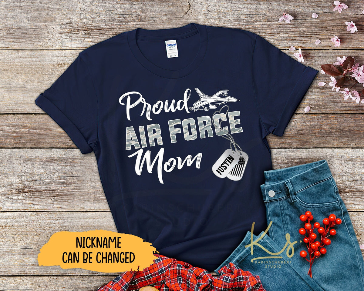 Proud Air Force Mom Air Force Dad Shirts Air Force Family US Air Force Shirts US Air Force Military Shirts Air Force Graduation Shirts Graphic Tee – Bold Style · Great Gift For Fans