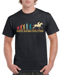 Top Gift TShirt for Dad Evolution of Horse Racing Sports Cotton Comfort Graphic Tee – Fan Favorite · Trending Graphic Apparel