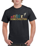 Top Gift TShirt for Dad Evolution of Skiing Sports Cotton Comfort Graphic Tee – Easygoing Wear · Great Gift For Fans