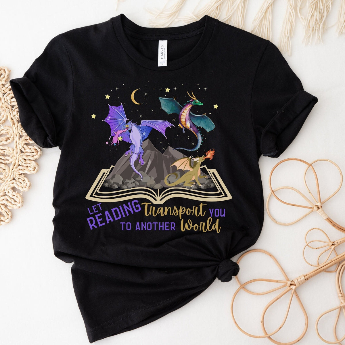 Book Lover Gift Librarian Tshirt Dragon Shirt Librarian Gift Reading Shirt Book Nerd Shirt Literary Shirt Reading Teacher Gift Magic Graphic Tee – Feel-Good Design · Top Pick For Any Outfit