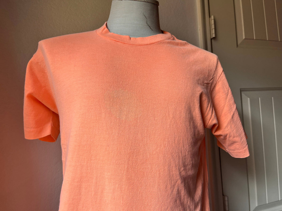 Vintage 9039s Blank Salmon TShirt Size M Graphic Tee – Aesthetic Look · Must-Have Style