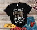 I Never Imagined I39d Grow Up To Be A National Guard Mom US National Guard Family Proud National Guard National Guard Graduation Shirts Graphic Tee – Everyday Comfort · Perfect For Daily Wear