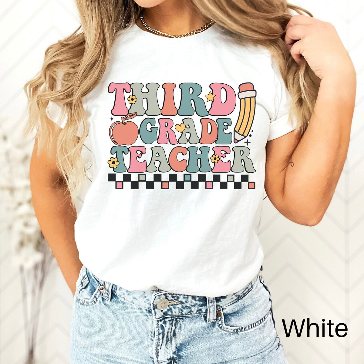 Third Grade Teacher Shirt 3rd Grade Teacher Shirt Third Grade Shirt Back To School Shirt Retro Teacher Shirt First Day Of School Shirt Graphic Tee – Warm & Stylish · High-Quality Print