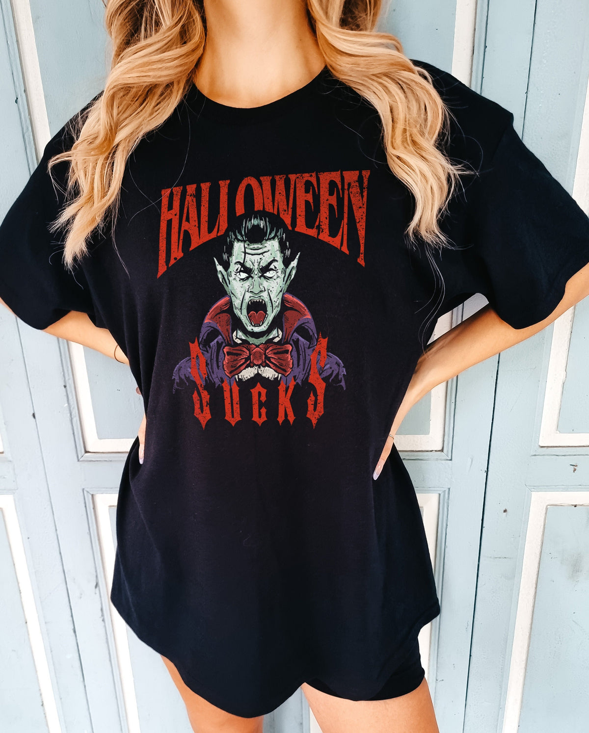 Halloween TShirt Halloween Sucks Shirt Vintage Vampire Movie Poster TShirt Vampire TShirt Distressed Print Halloween TShirt Graphic Tee – Bold Style · High-Quality Print