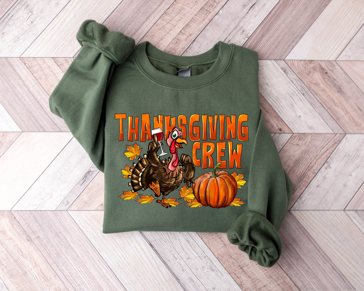Thanksgiving 2023 Thanksgiving Crew Thanksgiving Gift Thanksgiving Sweatshirt Matching Thanksgiving Sweatshirt Thanksgiving Day Gifts Sweatshirt – Everyday Comfort · Perfect For Daily Wear