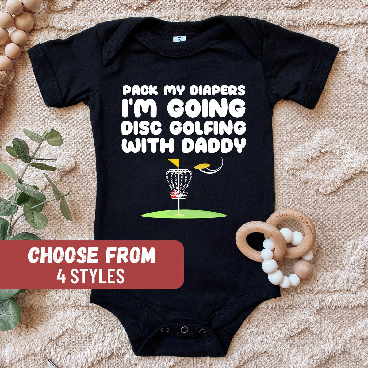 Disc Golf Baby Bodysuit Disc Golfing Baby Bodysuit Disc Golf Gift Pack My Diapers I39m Going Disc Golfing With My Daddy Baby Bodysuit Graphic Tee – Everyday Comfort · Great Gift For Fans