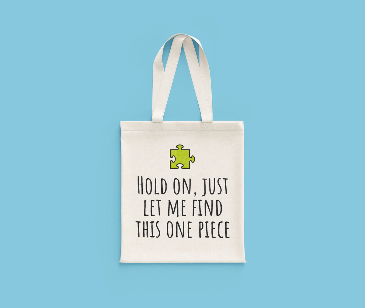 Jigsaw Puzzle Bag Puzzle Tote Bag Puzzle Lover Gift Idea Let Me Find This One Piece Tote Bag – Cozy Vibes · Perfect For Daily Wear