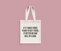 Funny Lawyer Tote Bag Law Student Gift It Better Be One Hell Of A Bar Paralegal Legal Law School Present Tote Bag – Premium Graphic · High-Quality Print