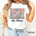 Retro Custom Teacher Shirt 2nd Grade Teacher Team Shirt Personalized School Gift Customized Name Teacher Tee Second Grade Graphic Tee – Cozy Vibes · Must-Have Style