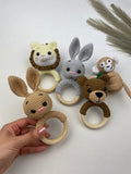 Baby Crochet Rattle Gift For Expecting Mom Bear Lion Bunny Monkey Rattle Handheld Baby Crochet Rattle Pragnancy Gift for Baby Shower Graphic Tee – Feel-Good Design · Top Pick For Any Outfit