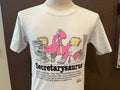 Vintage 8039s Secretarysaurus Secretary Dinosaur by Cliff Galbraths Saurus White T Shirt Size M Graphic Tee – Aesthetic Look · Must-Have Style