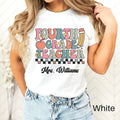 Retro Custom Teacher Shirt 4th Grade Teacher Team Shirt Personalized School Gift Customized Name Teacher Tee Fourth Grade Graphic Tee – Premium Graphic · Great Gift For Fans