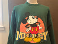 Vintage 9039s Mickey Mouse Disney Green Crewneck Sweatshirt Size L Sweatshirt – Easygoing Wear · High-Quality Print