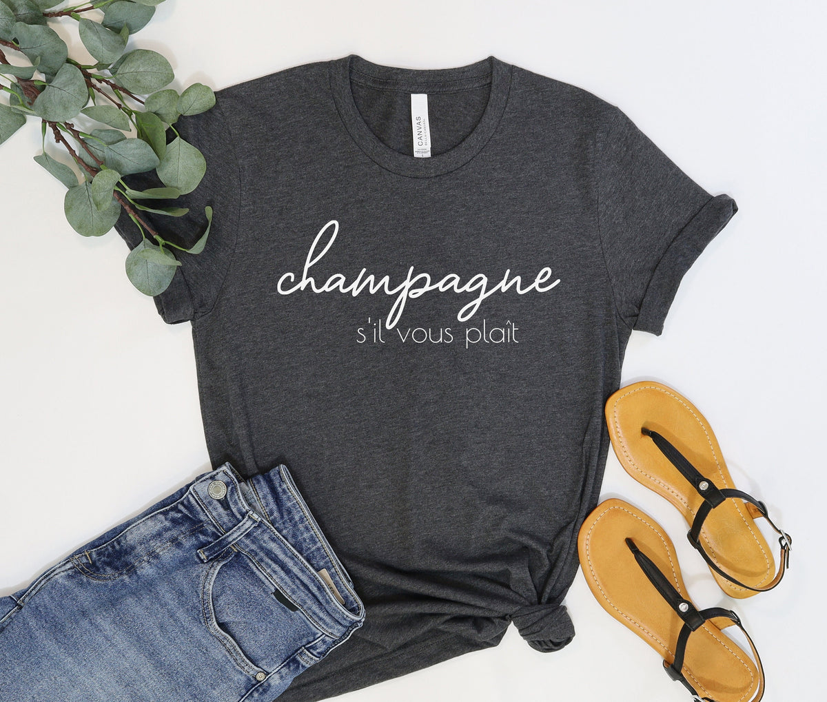 Womens Champagne Lover Please Tshirt Girls Brunch S39il Vous Plait Tee Shirt Graphic Tee – Aesthetic Look · Trending Graphic Apparel