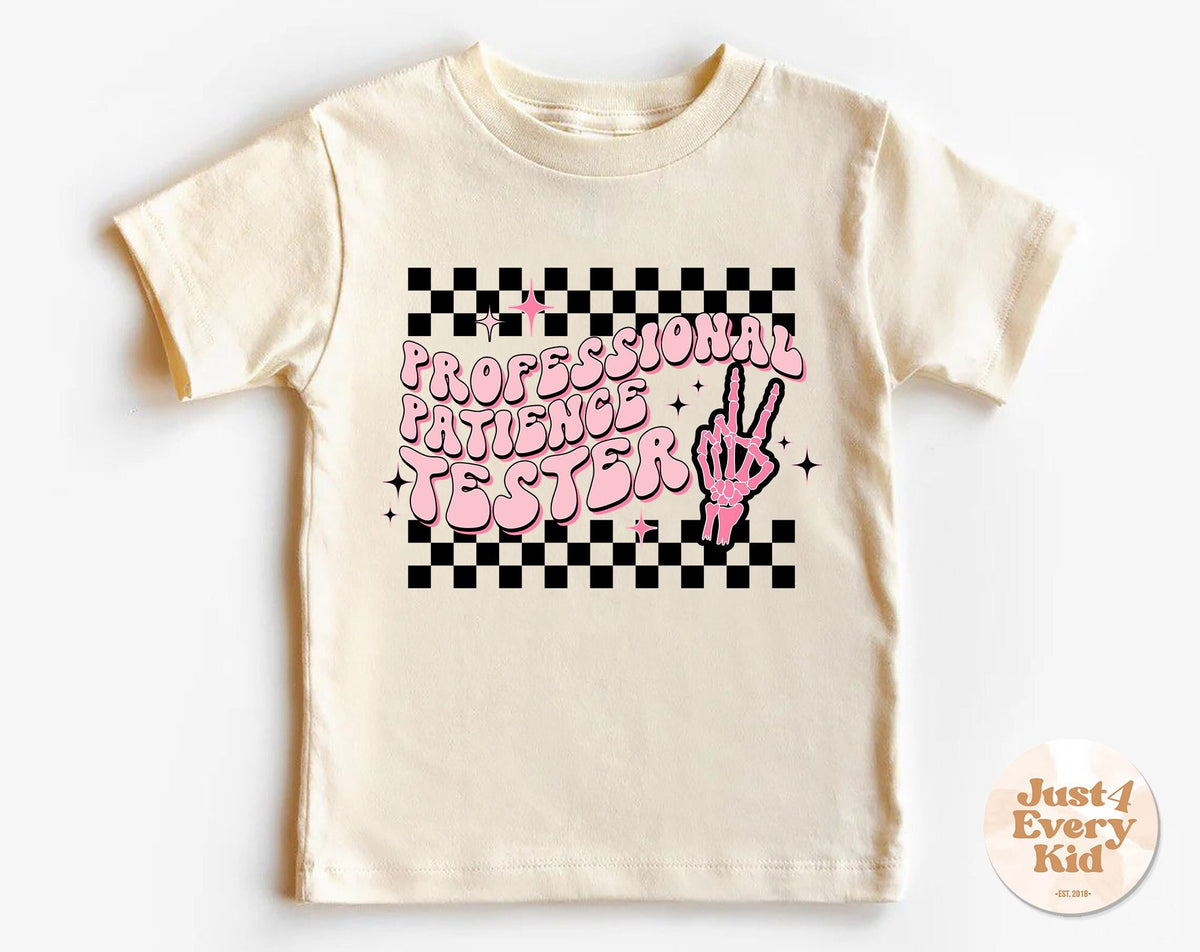 Professional Patience Tester Shirt Cute Girl Shirt Retro Style Girl Kids Retro Shirt Toddler Gifts Funny Shirt Retro Natural Infant Graphic Tee – Aesthetic Look · Must-Have Style