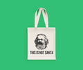 Funny Karl Marx Tote Bag Marxist Present idea Sociology Gift Philosophy Gift This Is Not Santa Tote Bag – Aesthetic Look · Trending Graphic Apparel