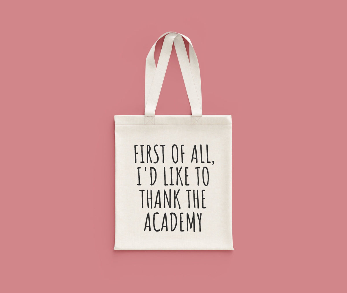 Funny Acting Gift Thespian Gift Idea Theater Geeks Actor Actress Theater Teacher Gift Thank The Academy Tote Bag Tote Bag – Premium Graphic · Must-Have Style