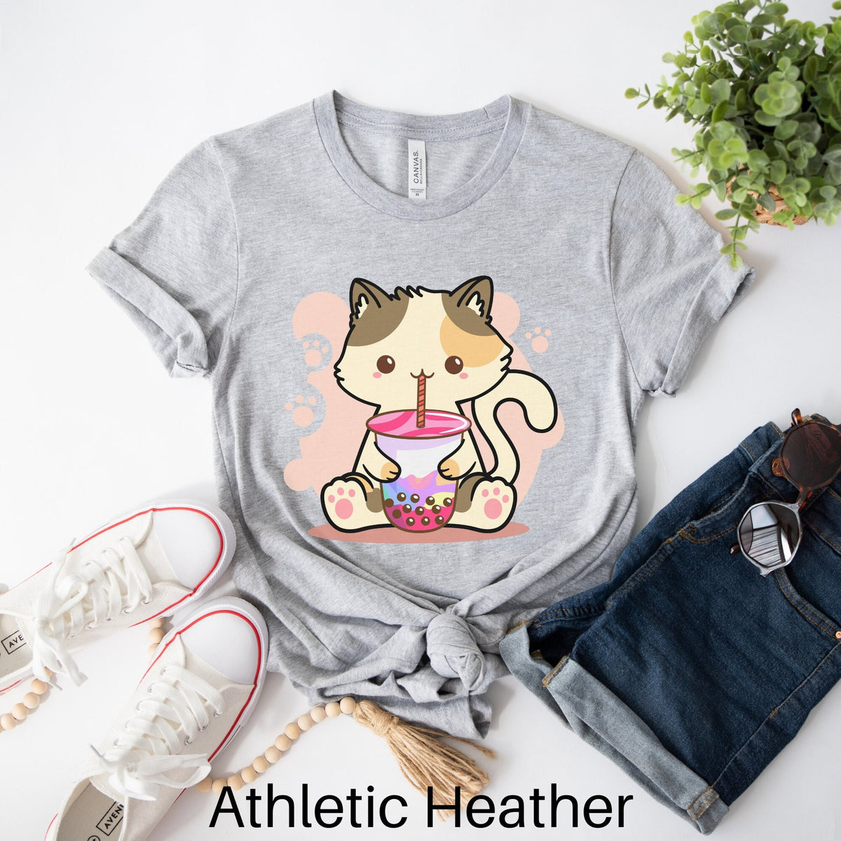 Boba Tea Shirt Cat Boba Shirt Cat Shirt Boba Shirt Bubble Tea Shirt Boba Lover Gift Boba Lover Shirt Cat Lover Gift Kawaii Shirt Graphic Tee – Soft Feel · Trending Graphic Apparel