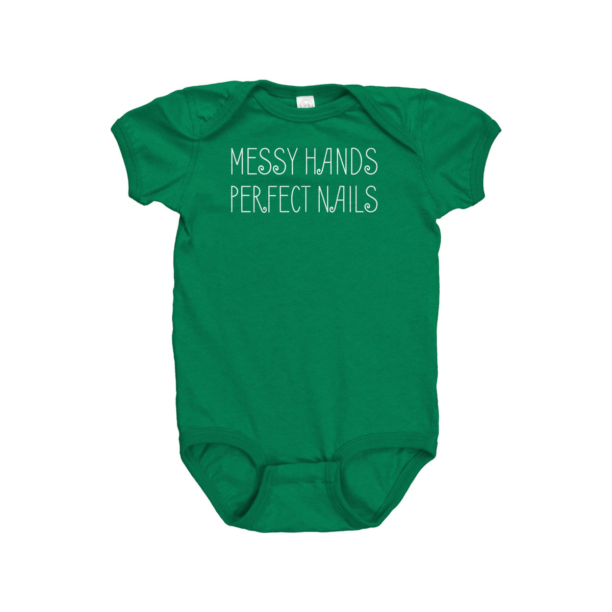 Nail Technician Baby Gift Manicurist Baby Present Nail Tech Baby Bodysuit Baby Onepiece Messy Hands Baby Shower Gift Idea Graphic Tee – Warm & Stylish · High-Quality Print