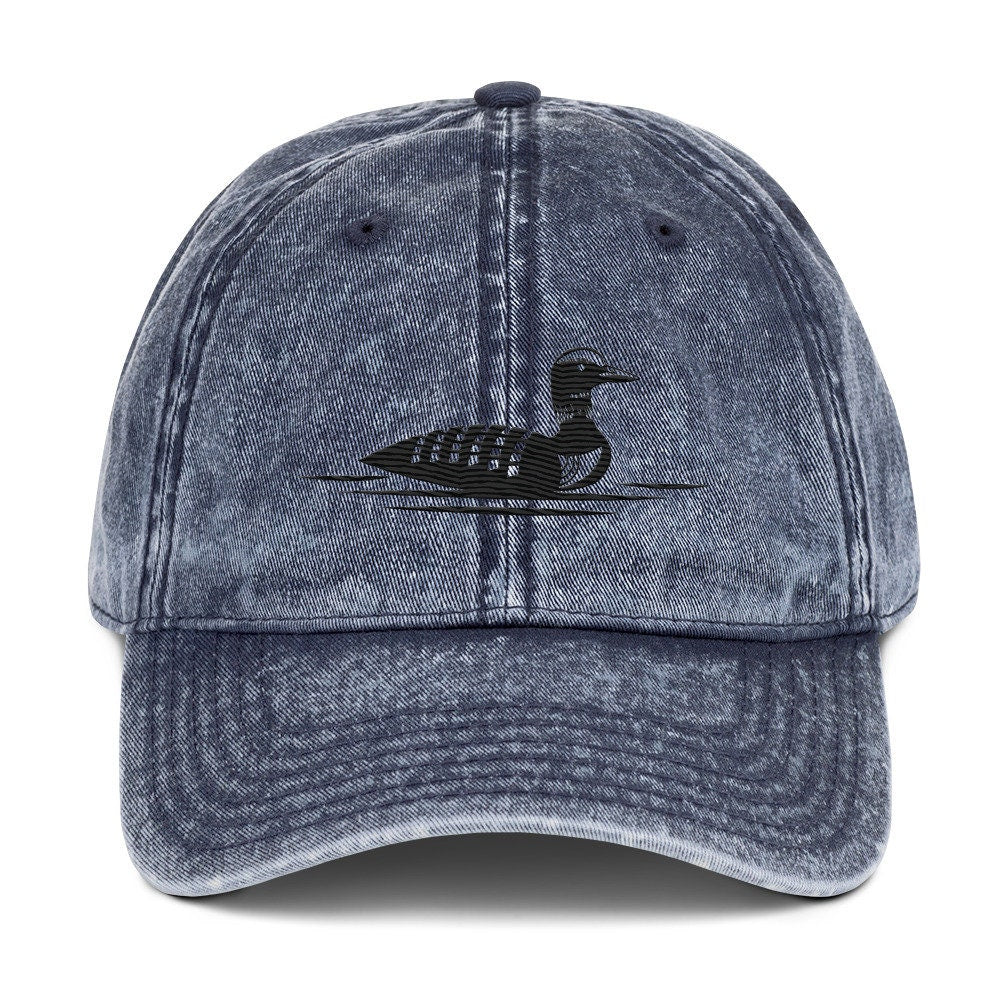 Loon Bird Hat Loon Embroidered Baseball Cap Birds Lover Gift Funny Dad Gift Cute Dad Hat Loon Gift Loon Lover Loon Washed Cap Graphic Tee – Everyday Comfort · High-Quality Print