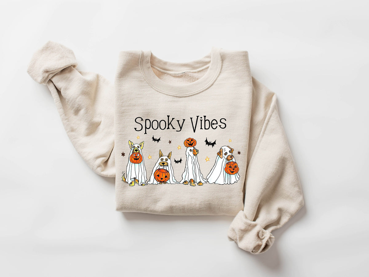 Halloween SweatshirtHalloween SweaterGhost SweatshirtHalloween Dog SweatshirtGhost Dog Shirt2023 Happy HalloweenRetro Spooky Season Sweatshirt – Warm & Stylish · Must-Have Style
