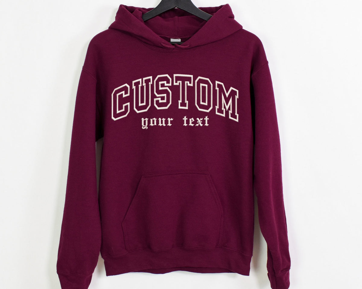 Custom Embroidered Hoodie Personalized Embroidered Hoodies Custom Text Letters Hoodies Custom Embroidery Hoodie Father39s Day Gift Hoodie – Soft Feel · Top Pick For Any Outfit