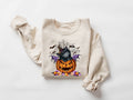 Halloween Sweatshirt Halloween Sweater Cat on Pumpkin Sweatshirt Black Cat Sweatshirt Halloween Crewneck Black Cat Shirt Spooky Season Sweatshirt – Warm & Stylish · Top Pick For Any Outfit