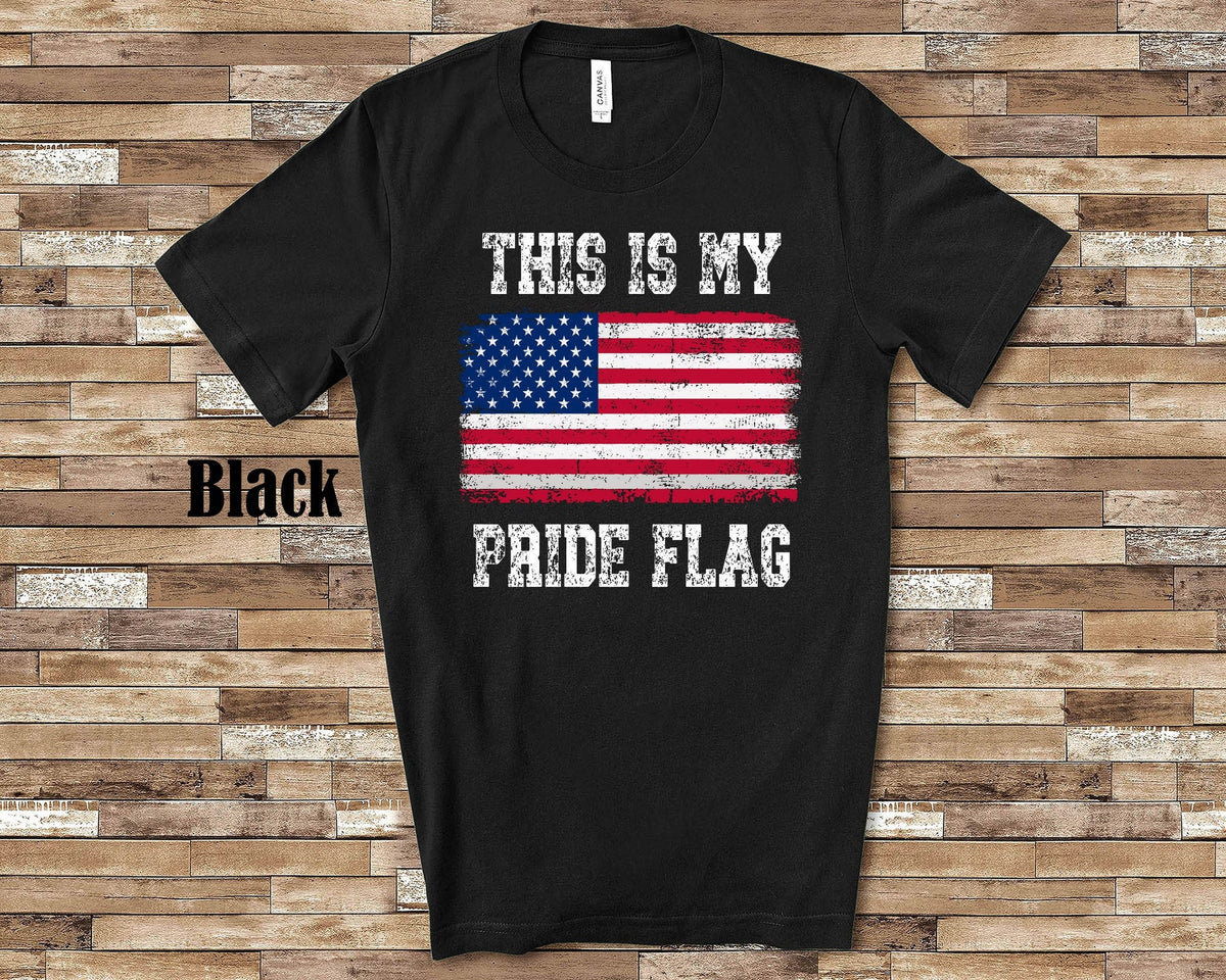 This Is My Pride Flag US USA American Patriotic Tshirt Great for Fourth of July Memorial Day or Veteran39s Day Graphic Tee – Feel-Good Design · Top Pick For Any Outfit