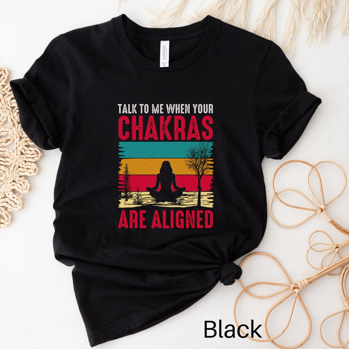 Chakra Shirt Seven Chakras Shirt Yoga Shirt Yoga Gift Meditation Shirt Yoga Tshirt Reiki Shirt Yoga Instructor Gift Meditation Gift Graphic Tee – Warm & Stylish · Great Gift For Fans