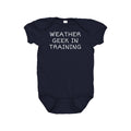 Weather Geek Baby Bodysuit Meteorologist Baby Onepiece Climate Scientist Baby Weather Geek In Training Graphic Tee – Soft Feel · High-Quality Print
