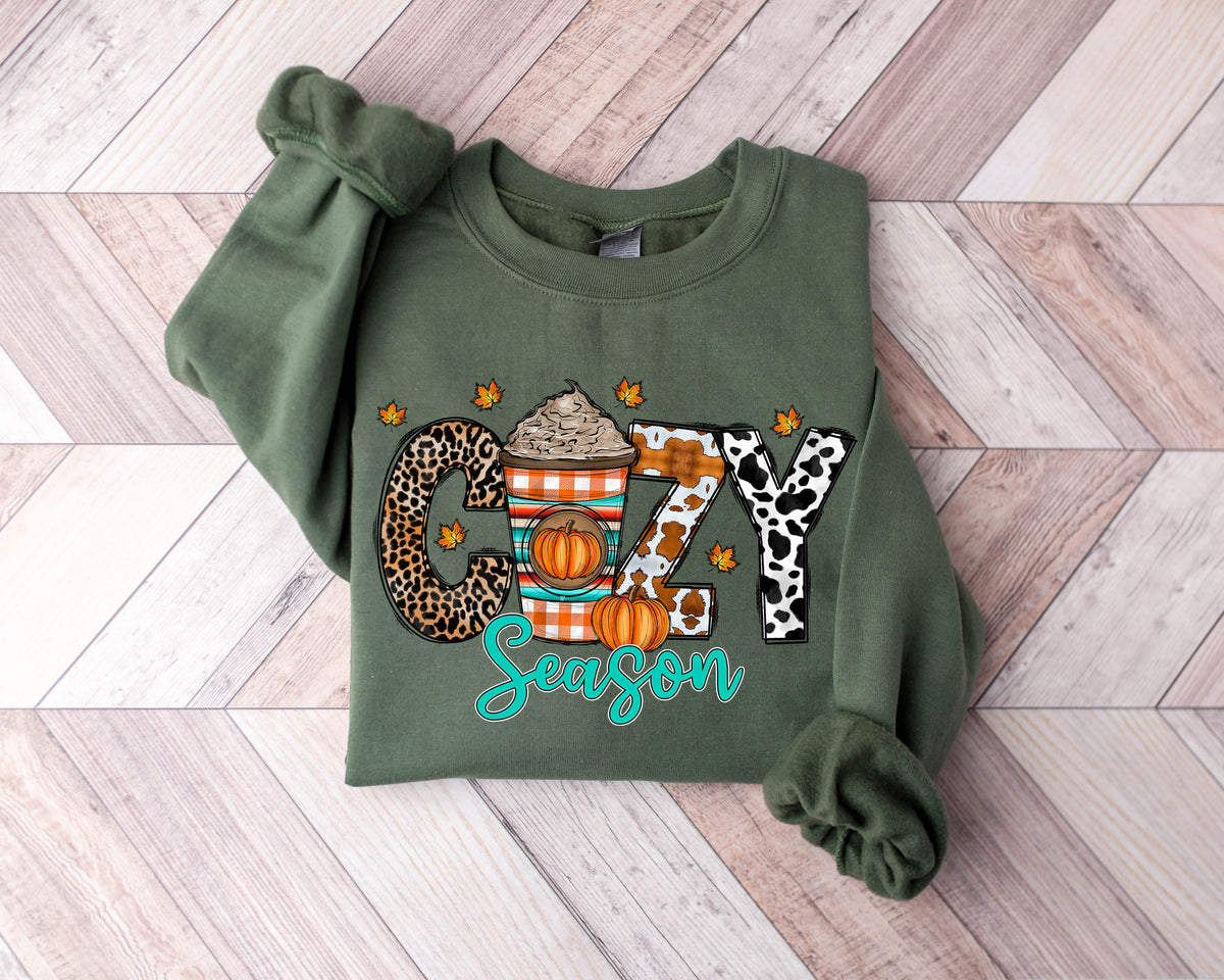 Cozy Season Fall Sweatshirt 2023 Happy Thanksgiving Hello Pumpkin Sweatshirt Fall Hoody Autumn Sweatshirt Fall Shirt Thanksgiving Tee Sweatshirt – Everyday Comfort · Must-Have Style