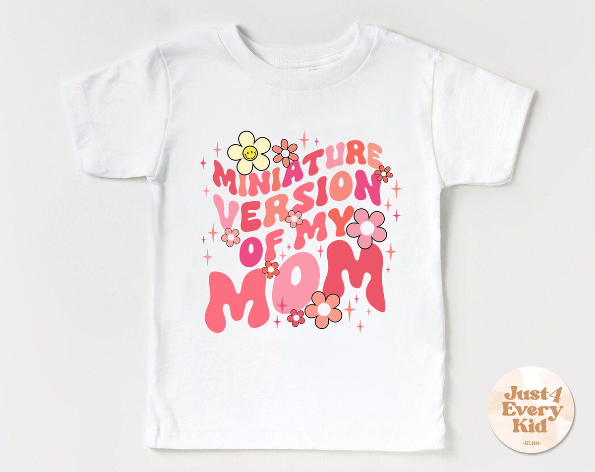 Miniature Version Of My Mom Cute Retro Kids Shirt Mama39s Girl Shirt Little Girl Shirt Gift For Little Girl Girls Kid Shirt Daisy Shirt Graphic Tee – Easygoing Wear · Great Gift For Fans