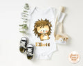Lion Baby Bodysuit Natural Color Baby Bodysuit Baby Shower Gift Pregnancy Reveal Baby Shirt Baby Outfit Custom Baby Shirt Custom Name Graphic Tee – Warm & Stylish · Great Gift For Fans
