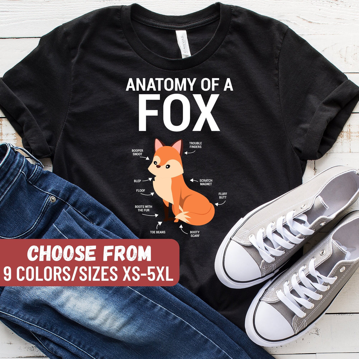 Red Foxes Lovers Fox Animal TShirt Fox Gift Tees Funny Fox Shirt Cute Fox Shirts Foxes Shirt Fox T Shirt Anatomy Of A Fox TShirt Graphic Tee – Premium Graphic · Perfect For Daily Wear