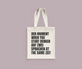 Funny German Teacher Gift German Student Present Funny German Phrase Tote Bag At The Same Zeit Tote Bag – Easygoing Wear · High-Quality Print