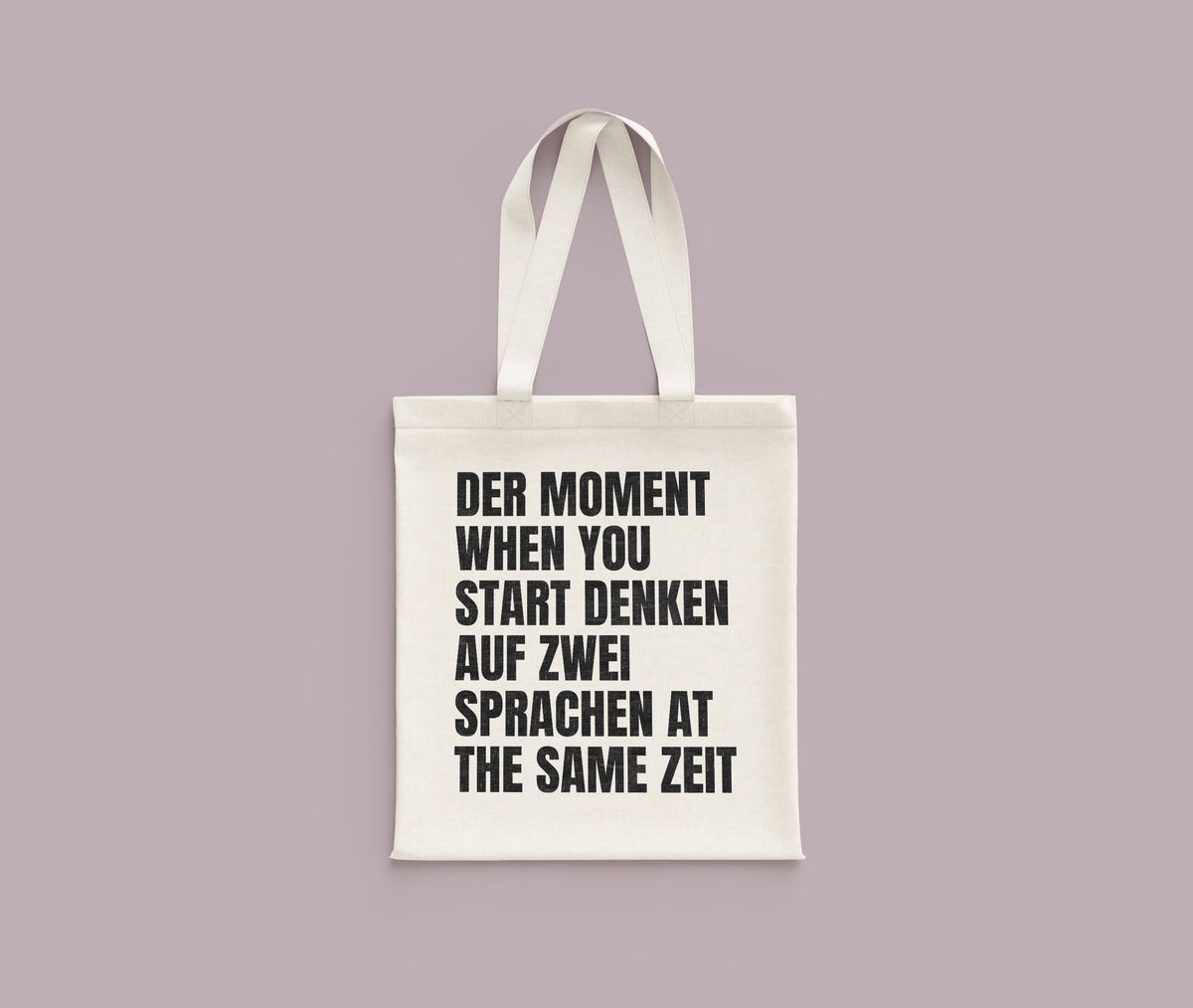 Funny German Teacher Gift German Student Present Funny German Phrase Tote Bag At The Same Zeit Tote Bag – Easygoing Wear · High-Quality Print