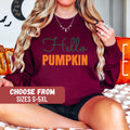 Pumpkin Sweatshirt Fall Sweatshirt Funny Pumpkin Sweatshirt Cute Fall Sweatshirt Fall Pumpkin Sweater Hello Pumpkin Sweatshirt Sweatshirt – Bold Style · High-Quality Print