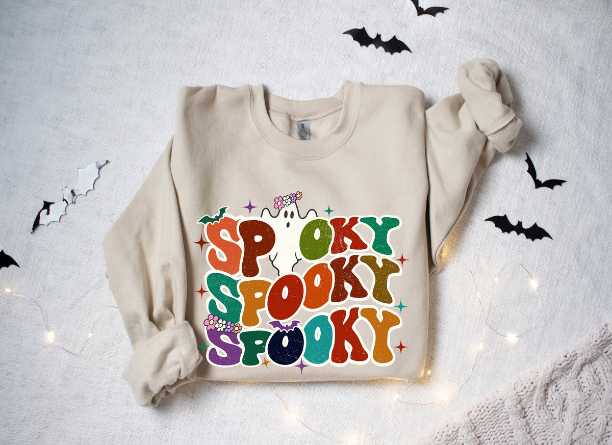 Neon Halloween Spooky Sweatshirt Halloween Sweatshirt Halloween Shirt T Shirt Halloween Costume Spooky Spooky Season Sweatshirt – Aesthetic Look · High-Quality Print