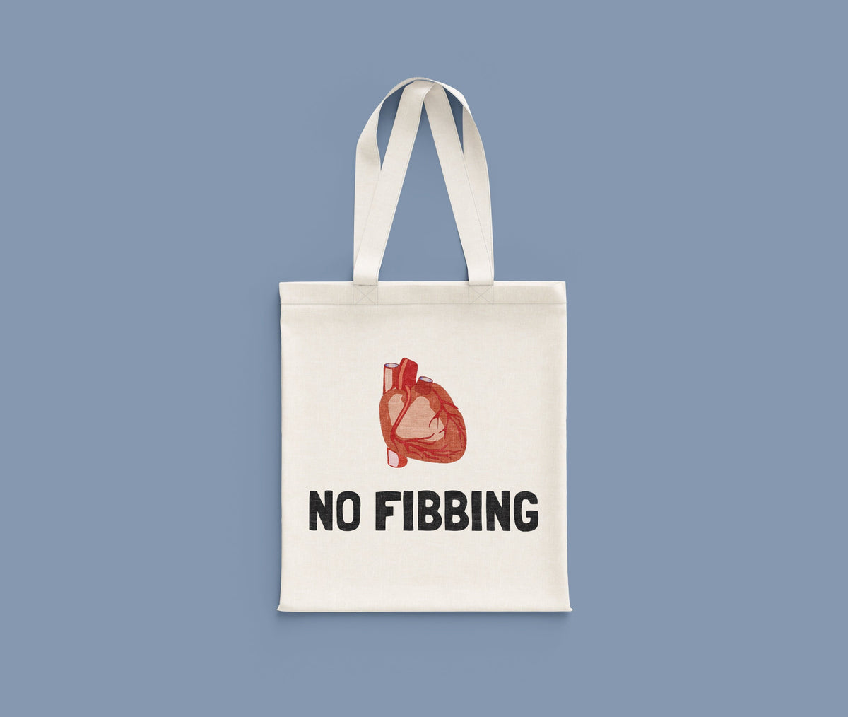 Cardiologist Tote Bag Funny Cardiologist Gift Cardiology Tote Bags No Fibbing Tote Bag – Premium Graphic · High-Quality Print