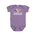 Flight Attendant Baby Bodysuit Pilot Baby Gift Wings Of Cuteness Baby Onepiece Baby Shower Gift Idea Graphic Tee – Everyday Comfort · Must-Have Style