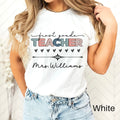 Custom Teacher Shirt 1st Grade Teacher Team Shirt Personalized School Gift Customized Name Teacher Tee First Grade Graphic Tee – Aesthetic Look · High-Quality Print