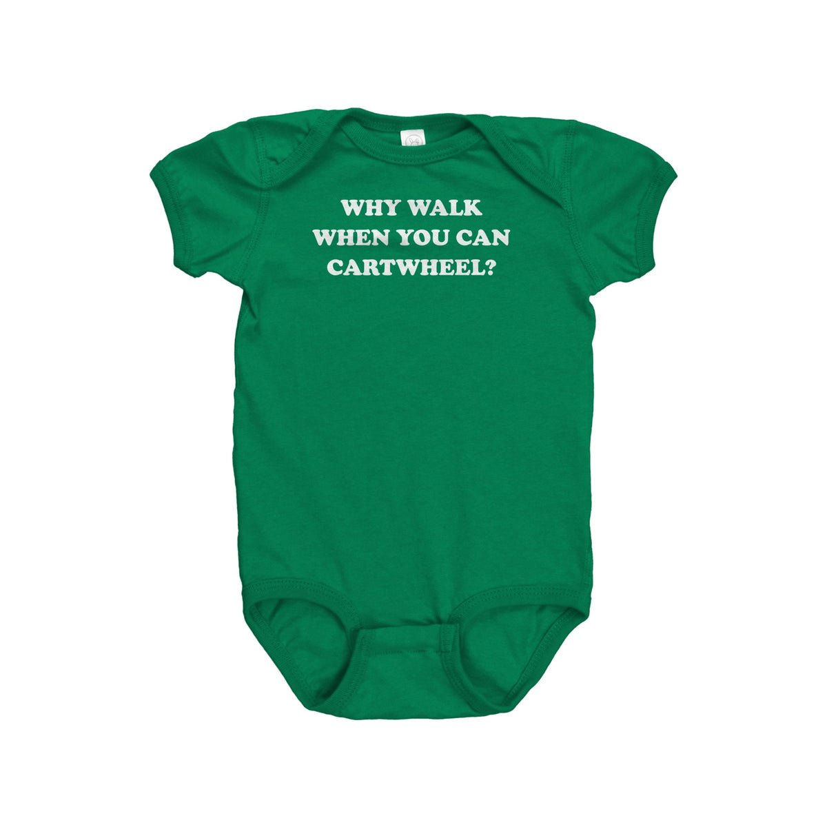 Gymnastics Baby Bodysuit Gymnast Baby Gift Baby Onepiece Why Walk When You Can Cartwheel Baby Shower Gift Idea All Cotton Graphic Tee – Soft Feel · Trending Graphic Apparel