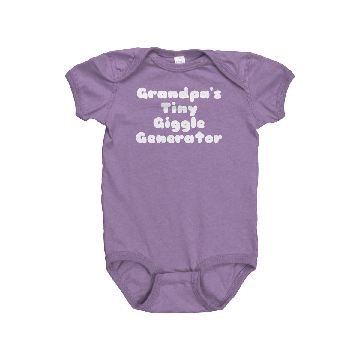 Cute Baby Bodysuit Grandpa Themed Grandpa39s Tiny Giggle Generator Cute Baby Onepiece Baby Shower Gift Idea First Birthday Graphic Tee – Feel-Good Design · Trending Graphic Apparel