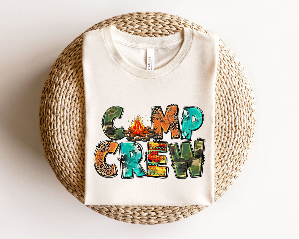 Camp Crew Shirt Camp Shirt Camp Life Leopard Shirt Camping Crew Shirt Camping Shirt Leopard Leopard Shirt Adventure Shirt Graphic Tee – Fan Favorite · Must-Have Style