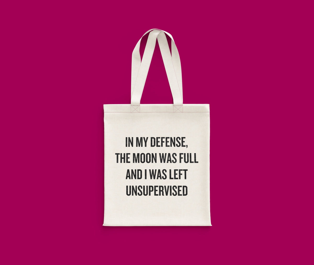 Werewolf Tote Bag Sarcasm Bag Werewolf Gift Full Moon Left Unsupervised Sarcasm Gift Funny Werewolf Gift Tote Bag – Feel-Good Design · Top Pick For Any Outfit