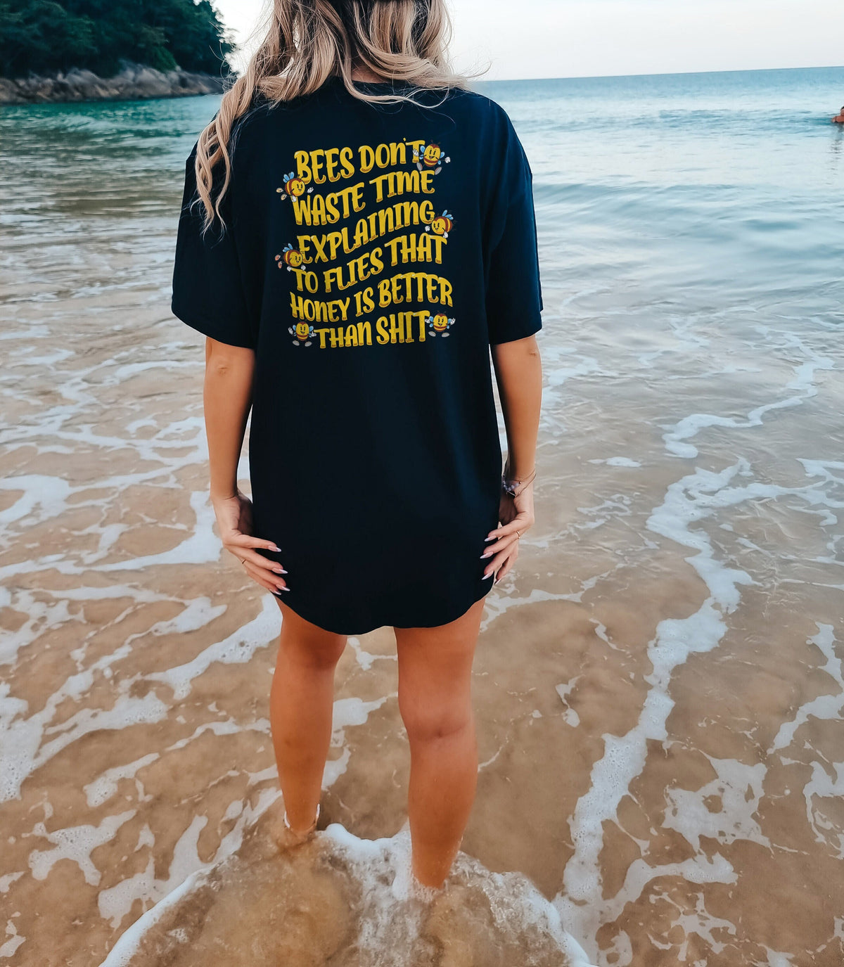 Mental Health TShirt Honey Bee TShirt Funny Mental Health Shirt Motivational Slogan TShirt Bees Don39t Waste Time TShirt Graphic Tee – Soft Feel · High-Quality Print