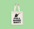 Funny Clay Shooting Tote Bag Trap Shooting Gift Skeet Shooting Gift Clay Pigeon Shooting Pull Bang Shit Tote Bag – Premium Graphic · Great Gift For Fans